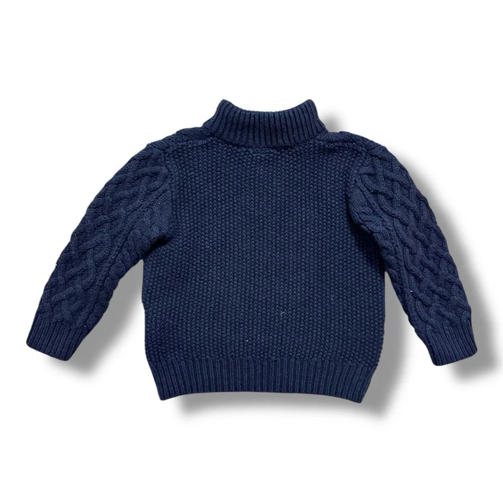 GAP | Toddler Mockneck Cable-Knit Sweater (3T)